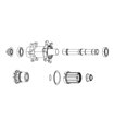 KIT ACTUALIZACION RODAMIENTOS CERAMICOS BUJE ZIPP 61903