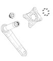 PROTECTOR BIELAS SRAM PARA SRAM/BROSE E-MTB NEGRO