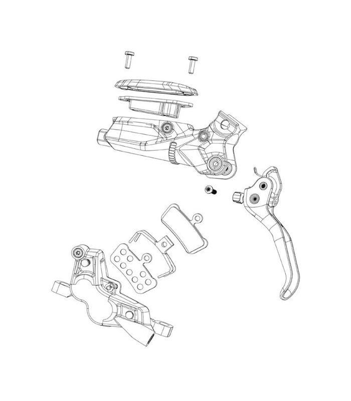 KIT RECAMB.MAN.FR.DISCO SRAM LEV.SILV.STEALTH AL.N