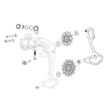LINK EXT.CUERPO CAMBIO SRAM RED XPLR AXS SUP/INF