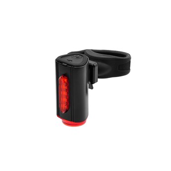 Luz trasera bicicleta LED 15lm + indicador de carril con batería integrada recargable USB