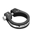 Abrazadera cierre tija de sillín de bicicleta V BIKE con tornillo - Ø28.6mm Negro