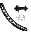XLC FW-A05 RD DELANTERA 24x1.90 RODI DISC.32 AG.8.5 S/OJ