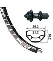 XLC RUEDA TRASERA 26x1.90 EJE 135MM C/RAPIDO 6 AGUJ.N