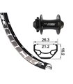 XLC RUEDA DELANTERA 27.5" EJE 100MM 15MM 6 AGUJ.NE
