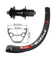 XLC RUEDA TRASERA 29"LLANT.DT SWISS EJE 12-142MM 6 AGU.N