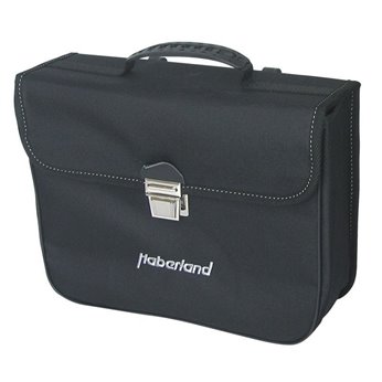 MALETIN HABERLAND CLASSIQUE 34x27x11 NEGRO 10 LITR