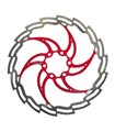 XLC BR-X02 DISCO DE FRENO 6 AGUJEROS 203MM PL/ROJO