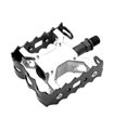 V BIKE Pedales de bicicleta bicicleta BMX/Free Style. 1/2" x 20T