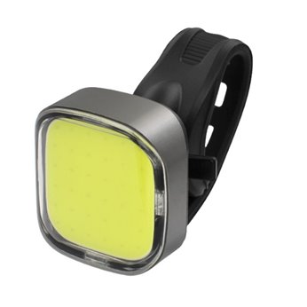 Luz delantera seguridad bicicleta LED 70lm con batería integrada recargable USB