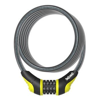 CANDADO ESPIRAL ONGUARD NEON COMBI 180cm x 12mm AM