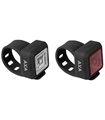 SET DE LUCES AXA NITELINE 11 LED A PILAS NEGRO