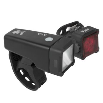 SET DE LUCES AXA NITELINE T4-R LED USB NEGRO