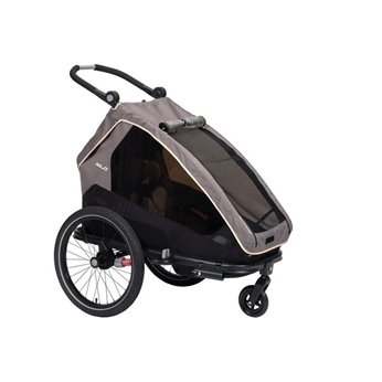 XLC REMOLQUE NIÑO MONO S 20   GRIS/BEIGE/ANTRACITA