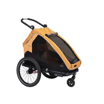 XLC REMOLQUE NIÑO MONO S 20   GRIS/NARANJA/ANTRACI