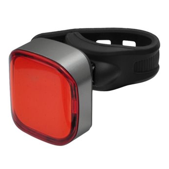 Luz trasera bicicleta LED 25lm con batería integrada recargable USB