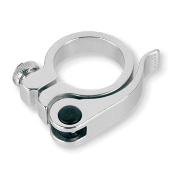 Abrazadera cierre tija de sillin bicicleta V BIKE cierre rapido - Ø28.6mm Blanco