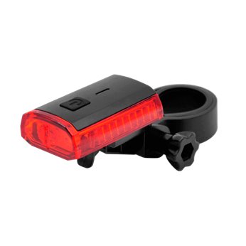 Luz trasera bicicleta LED con luz de freno inteligente, batería integrada recargable USB
