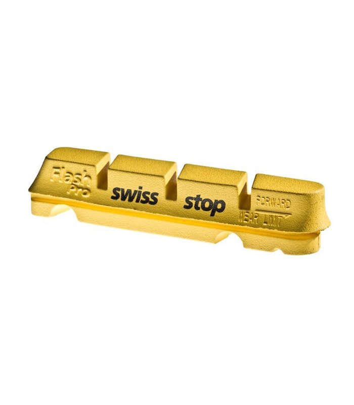 KIT 4 ZAPATAS SWISSSTOP FLASH AMARILLO - CARBON