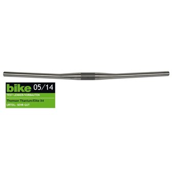 MANILLAR THOMSON MTB TITANIO 730x6 mm 31.8 PLATA