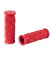 Par puños bicicleta grip-shift y niño. Rojo