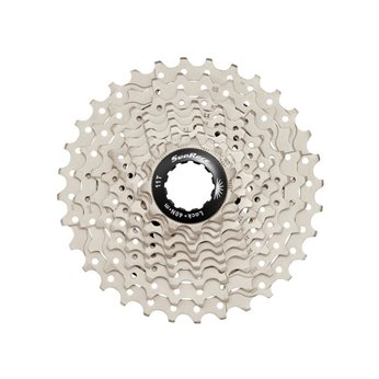 CASSETTE SUNRACE ACERO METAL NEGRO 10V.(11-28)