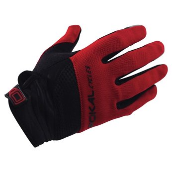 GUANTES POKAL LARGO MTB CYCLES NEGR/ROJO T.XL